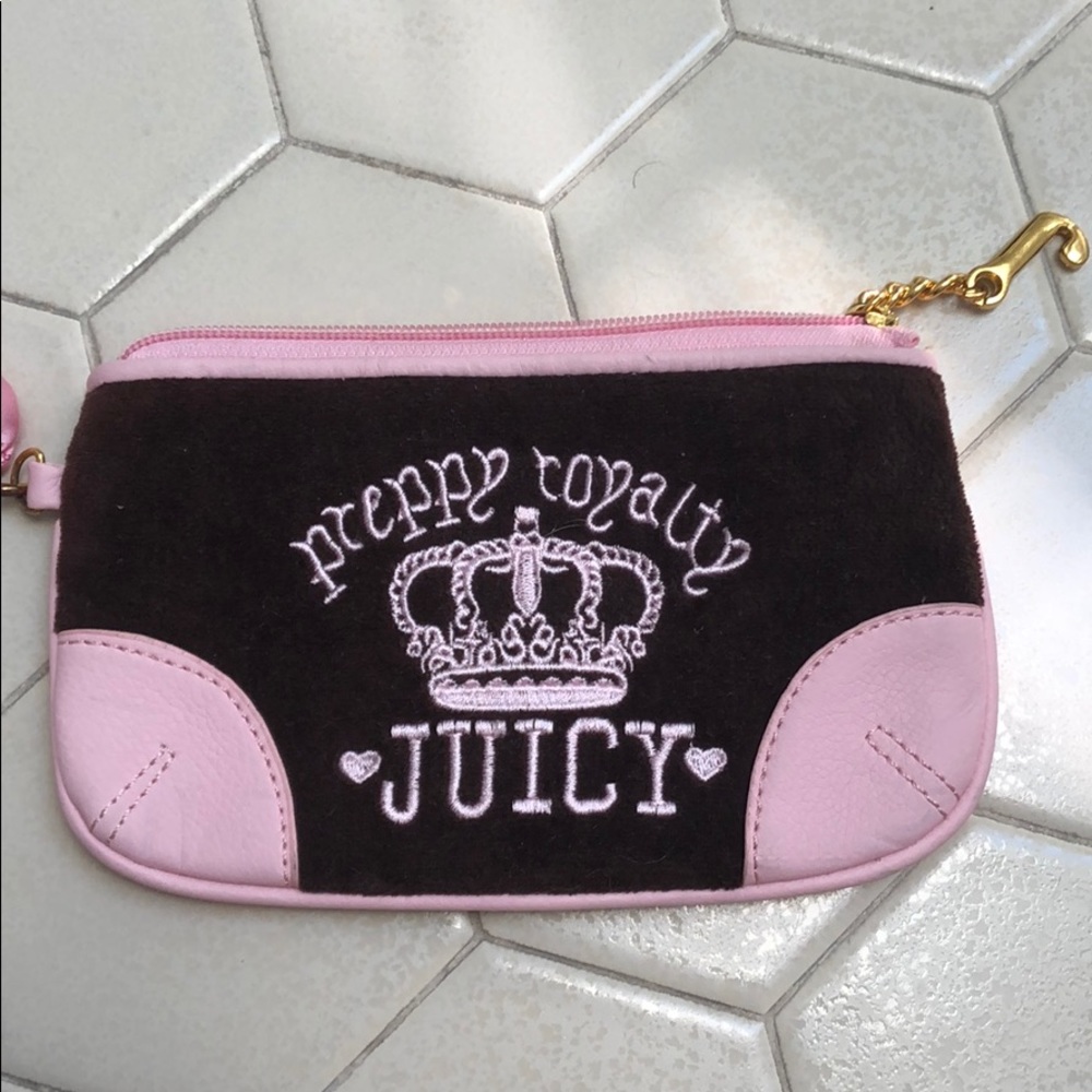 Juicy Couture velour wristlet